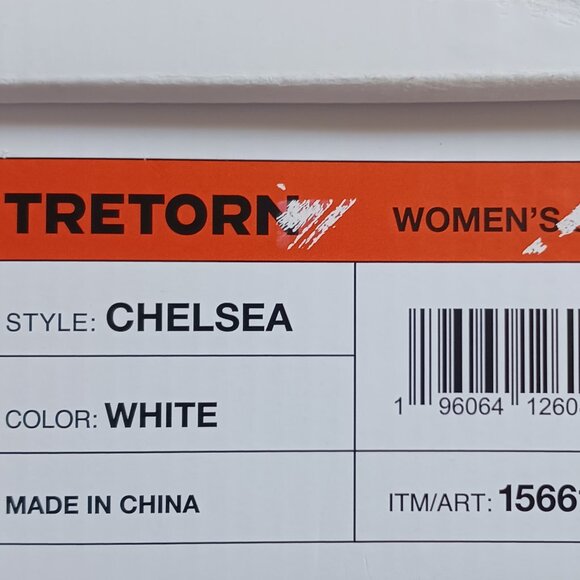 Tretorn Womens White Chelsea Canvas Lace Up Sneakers Running Shoes Size 8.5 NWT - Picture 13 of 13
